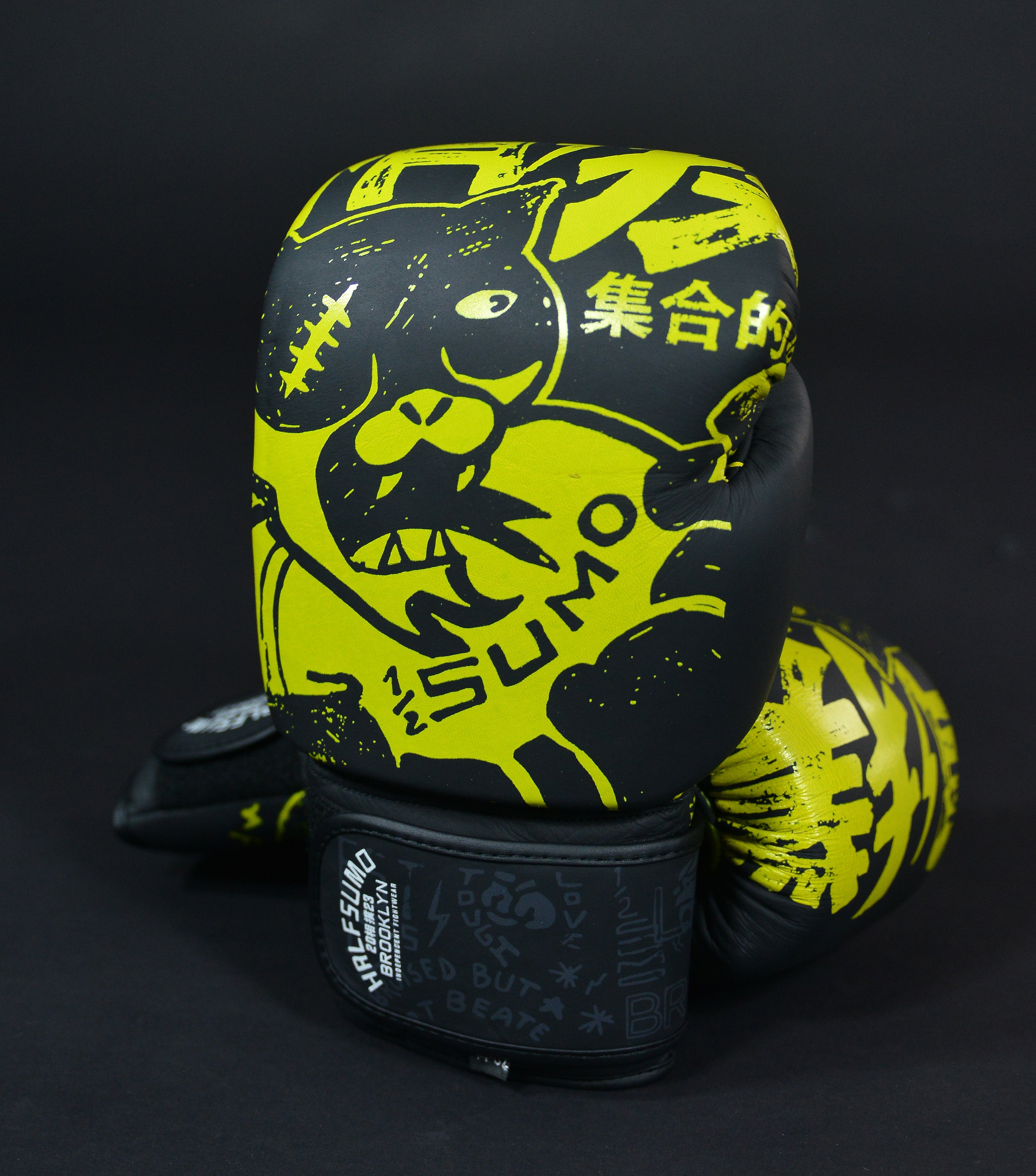 Black Cat Boxing Gloves Neon