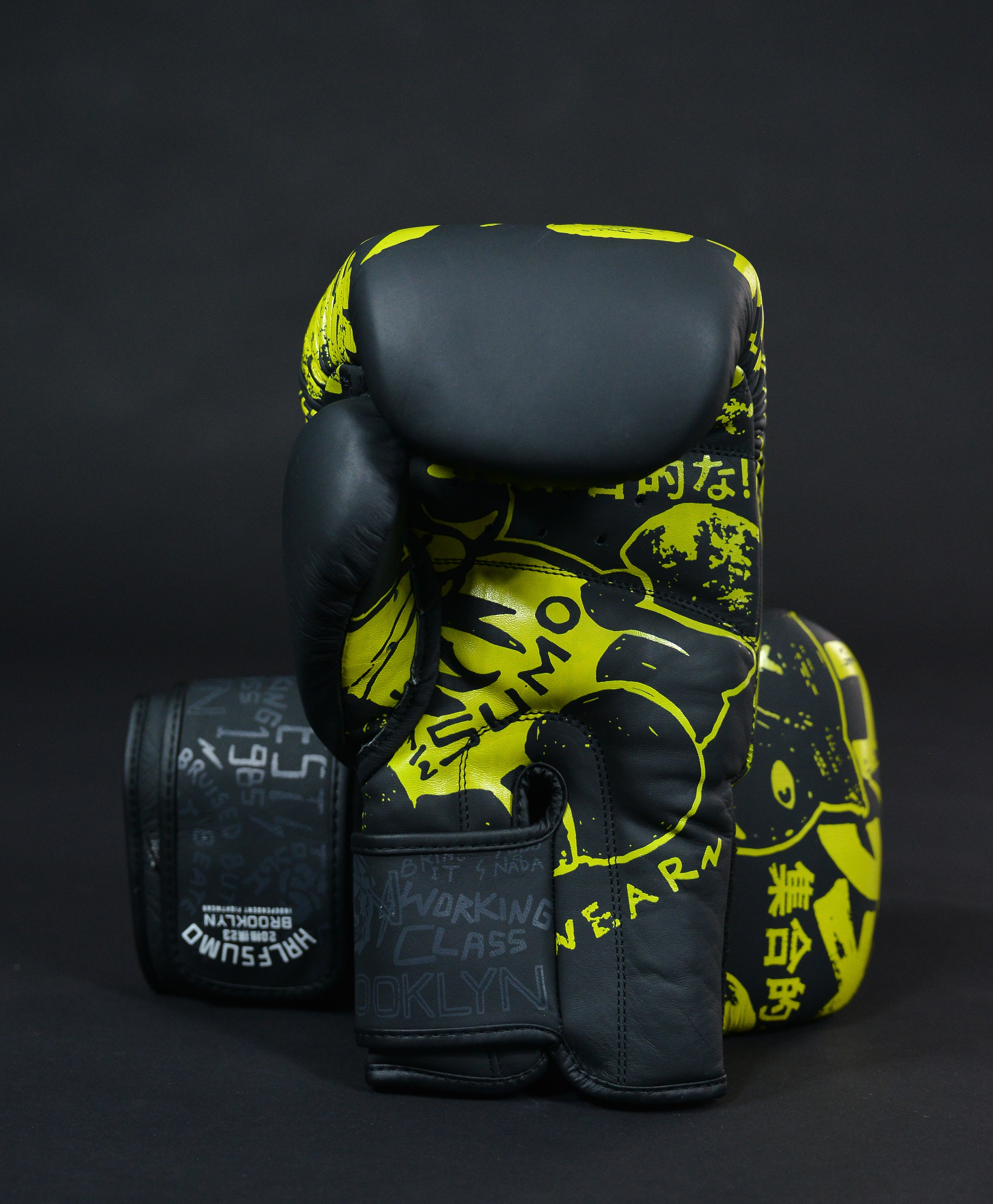 Black Cat Boxing Gloves Neon