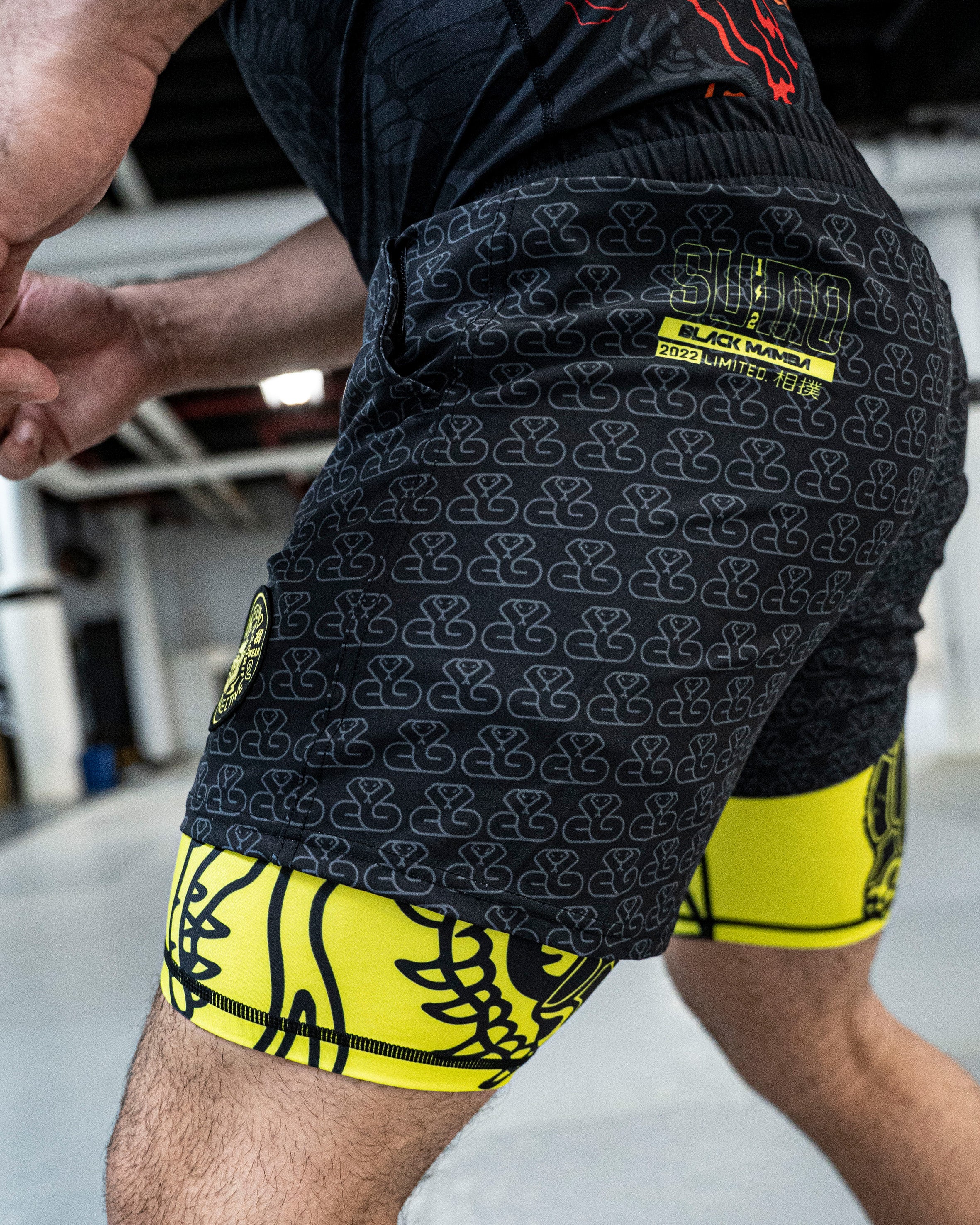 Black Mamba Dual Layer Shorts