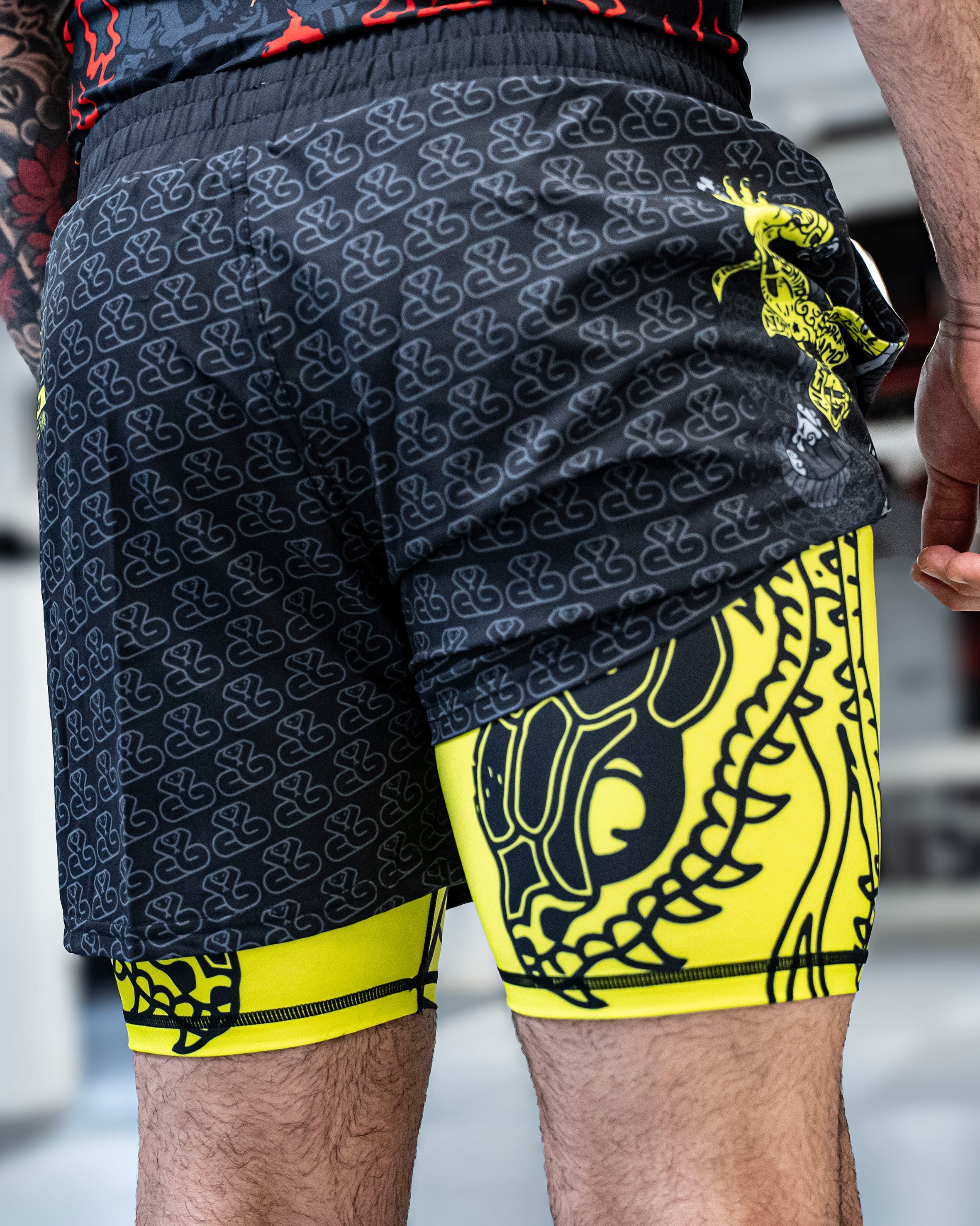 Black Mamba Dual Layer Shorts