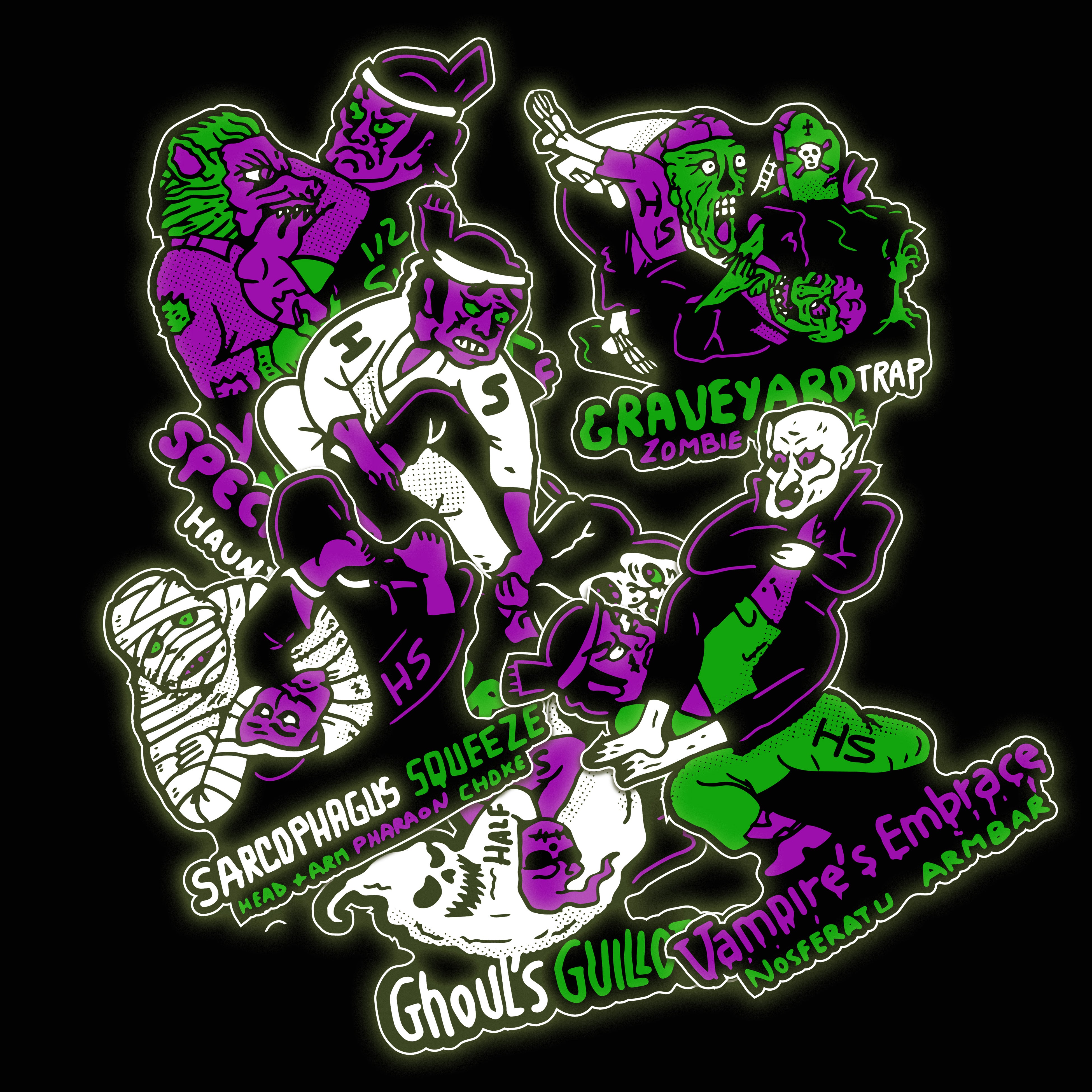 Nightmare On The Mats Sticker Set