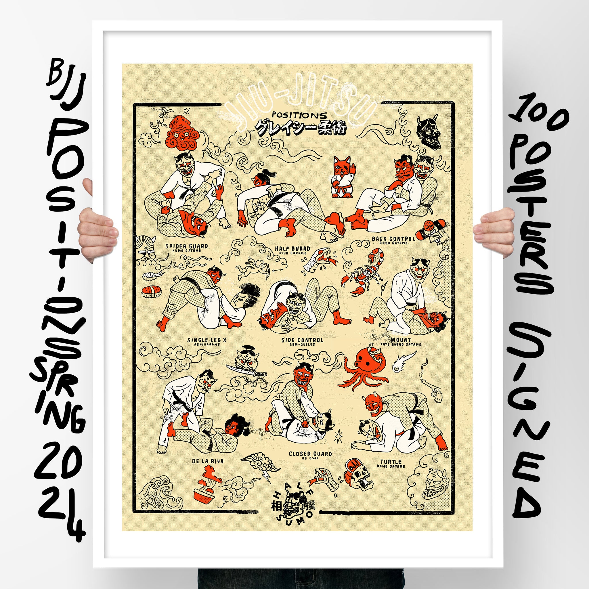 JiuJitsu Sub & Pos Spring’24 Posters