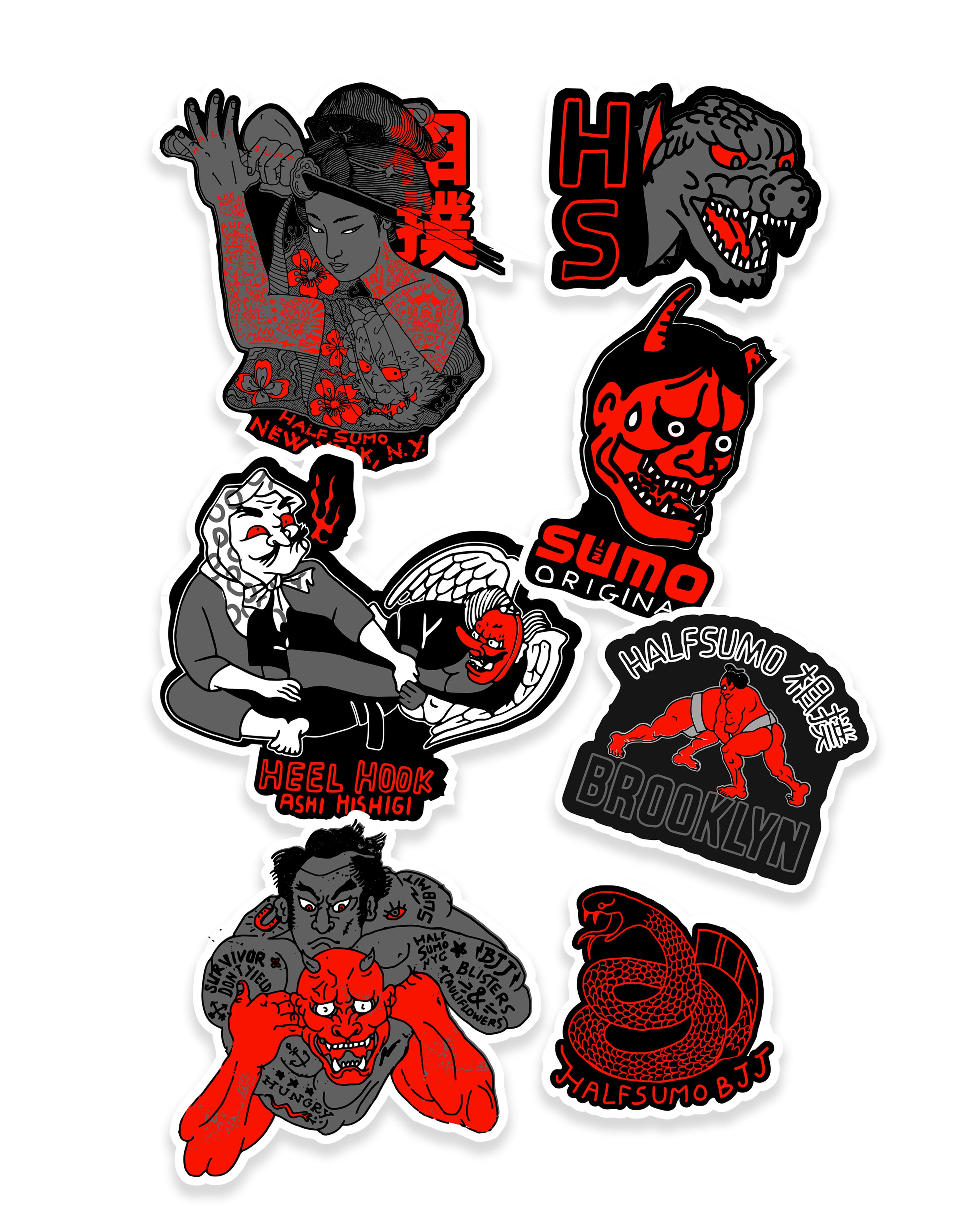No Mercy Sticker Set