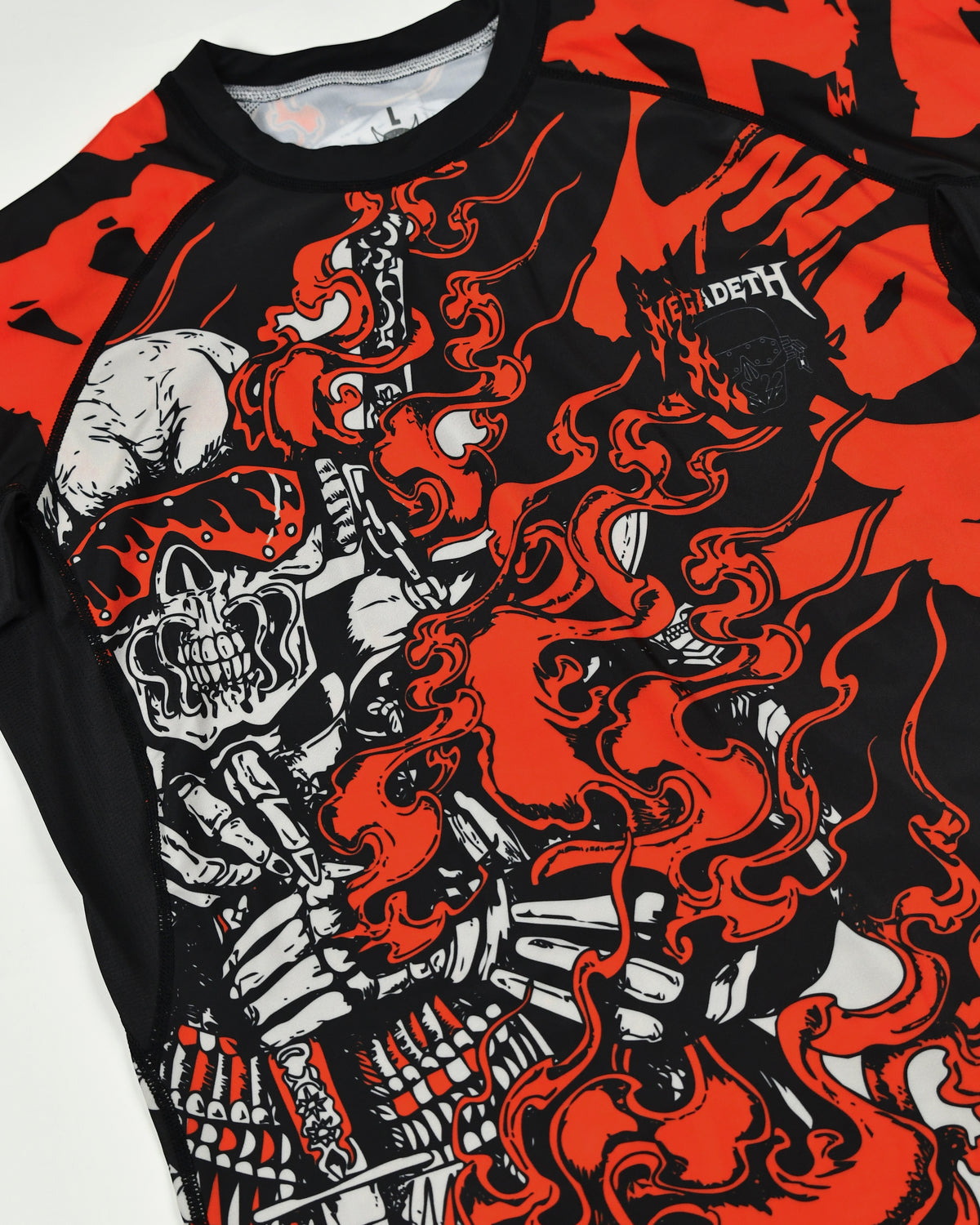 Megadeth Rash Guard Megadeth Farewell Fire Rashguard
