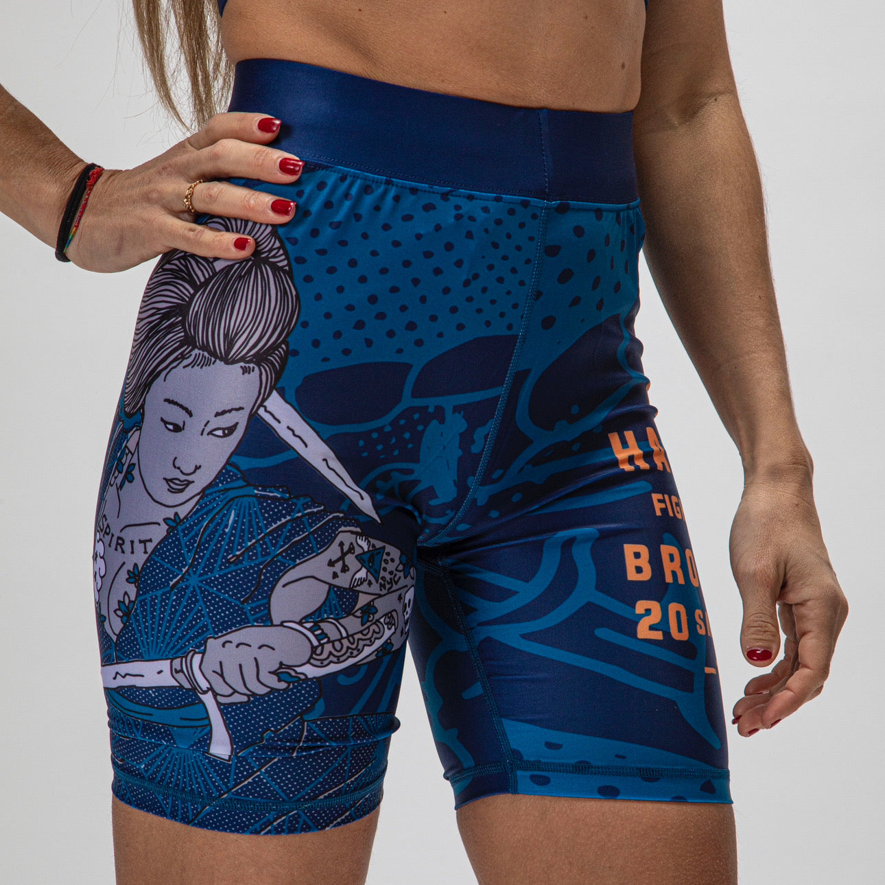Onna Blue Compression Shorts for Women