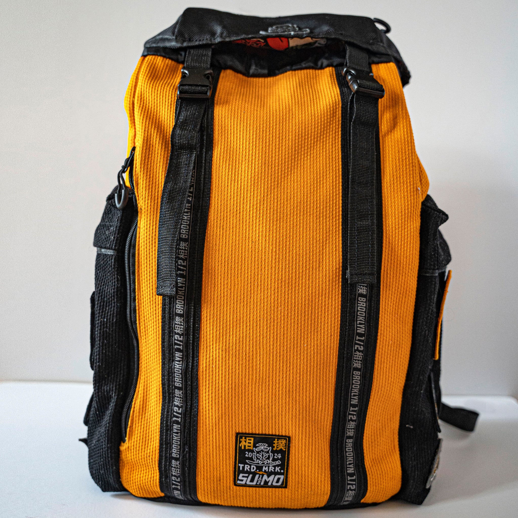 Kubi Pearl Weave Backpack Yellow