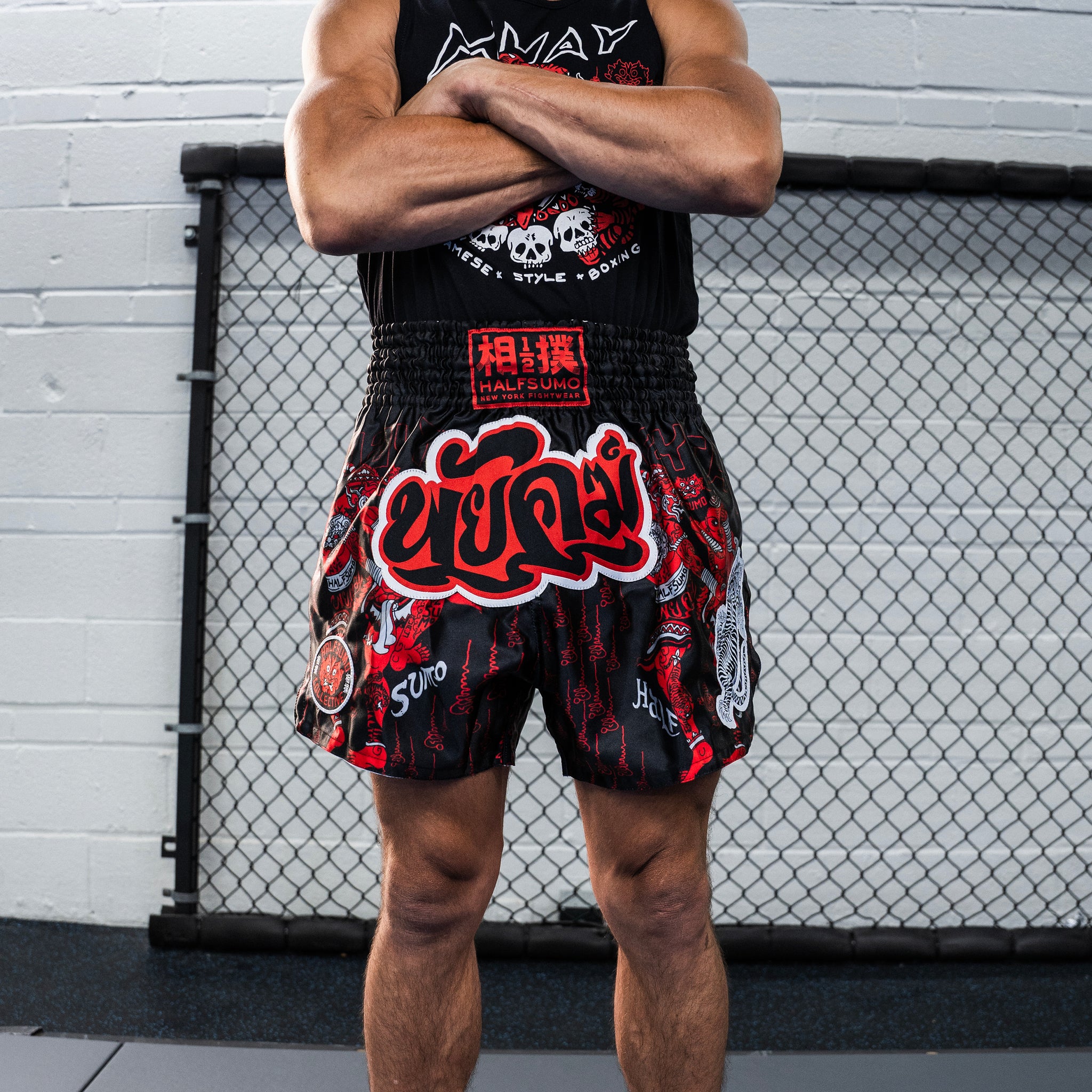 8 Limbs Muay Thai Shorts Black