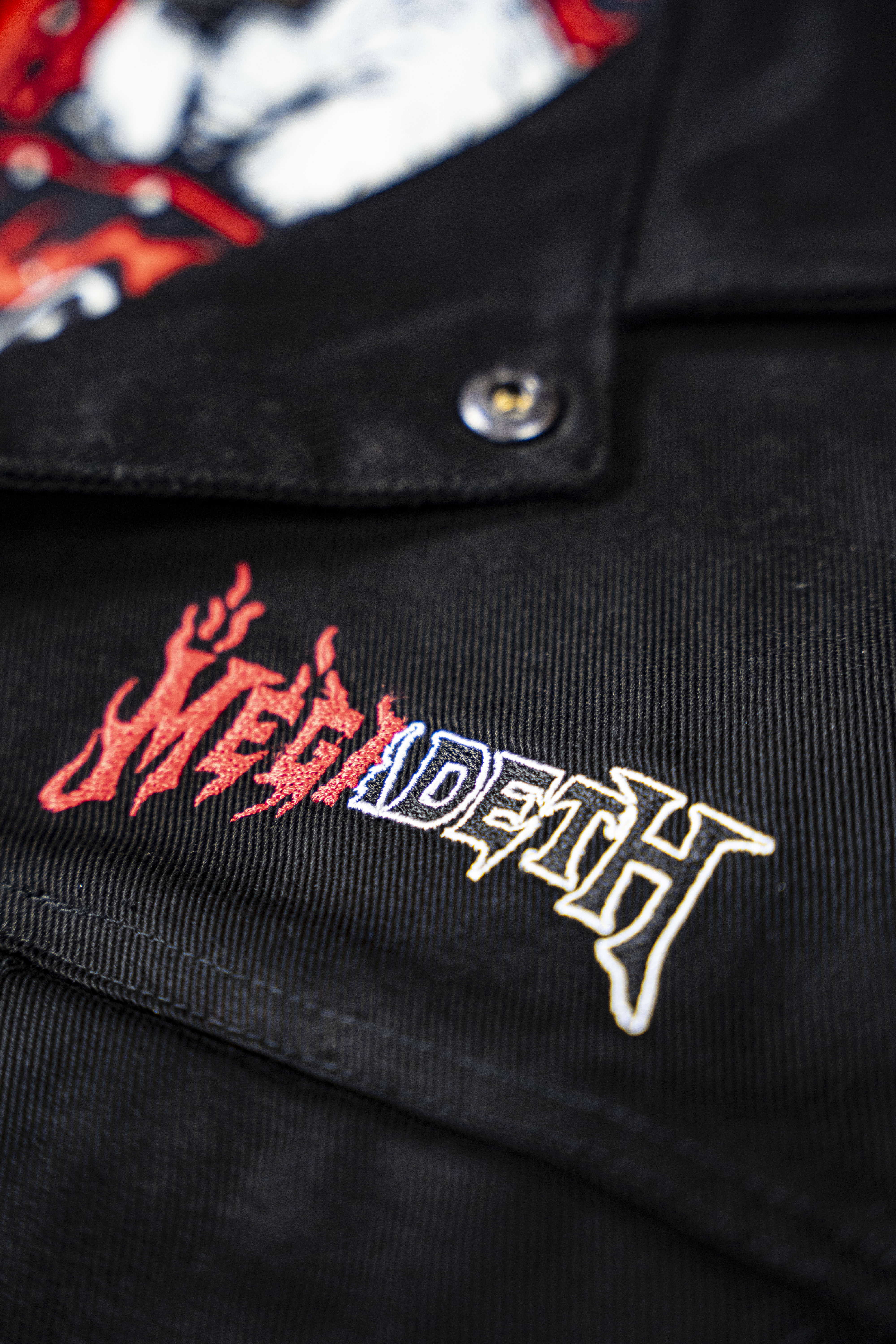 Megadeth Farewell Fire Denim Jacket