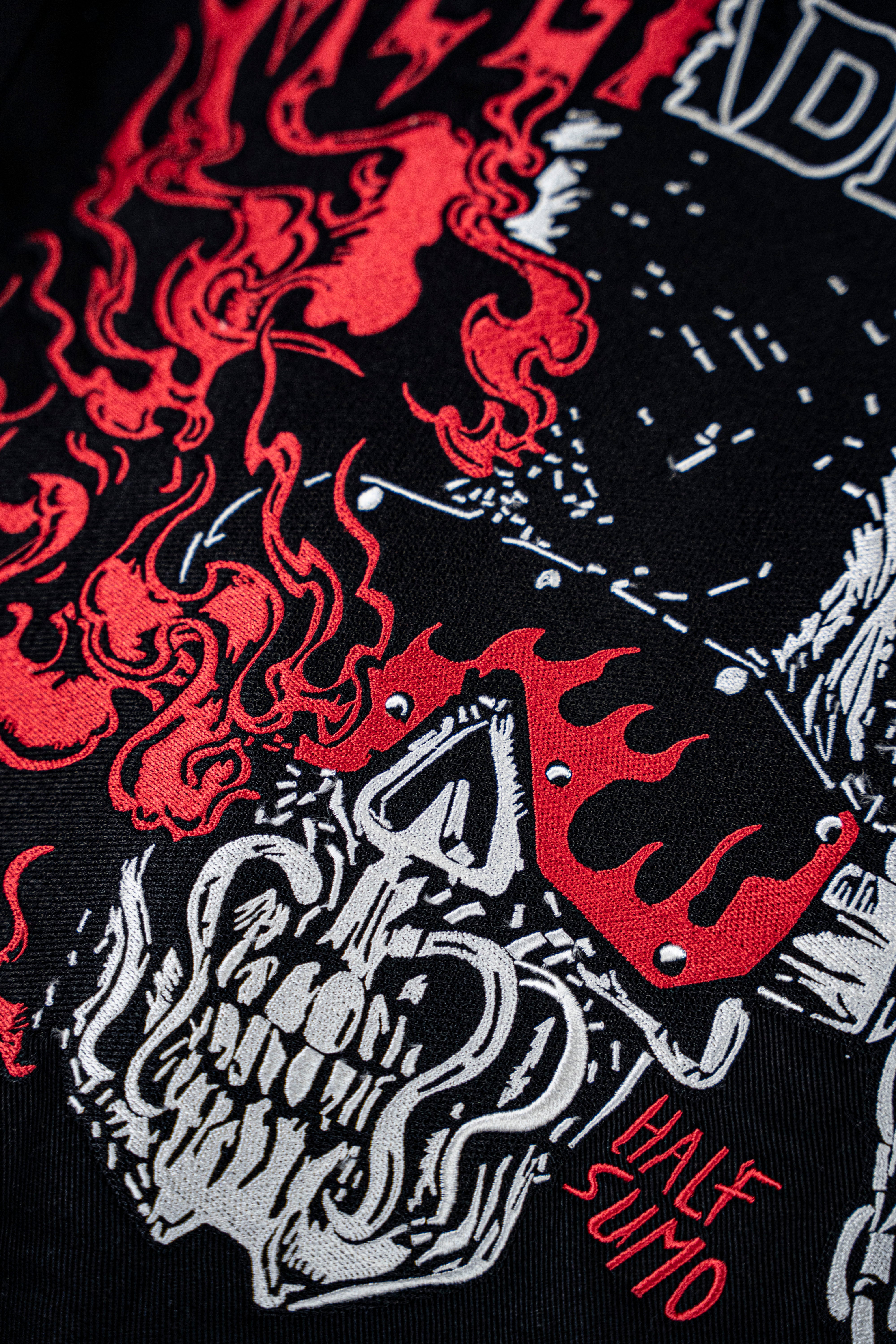 Megadeth Farewell Fire Denim Jacket