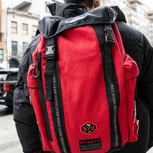 Ryu Pearl Weave Backpack Red