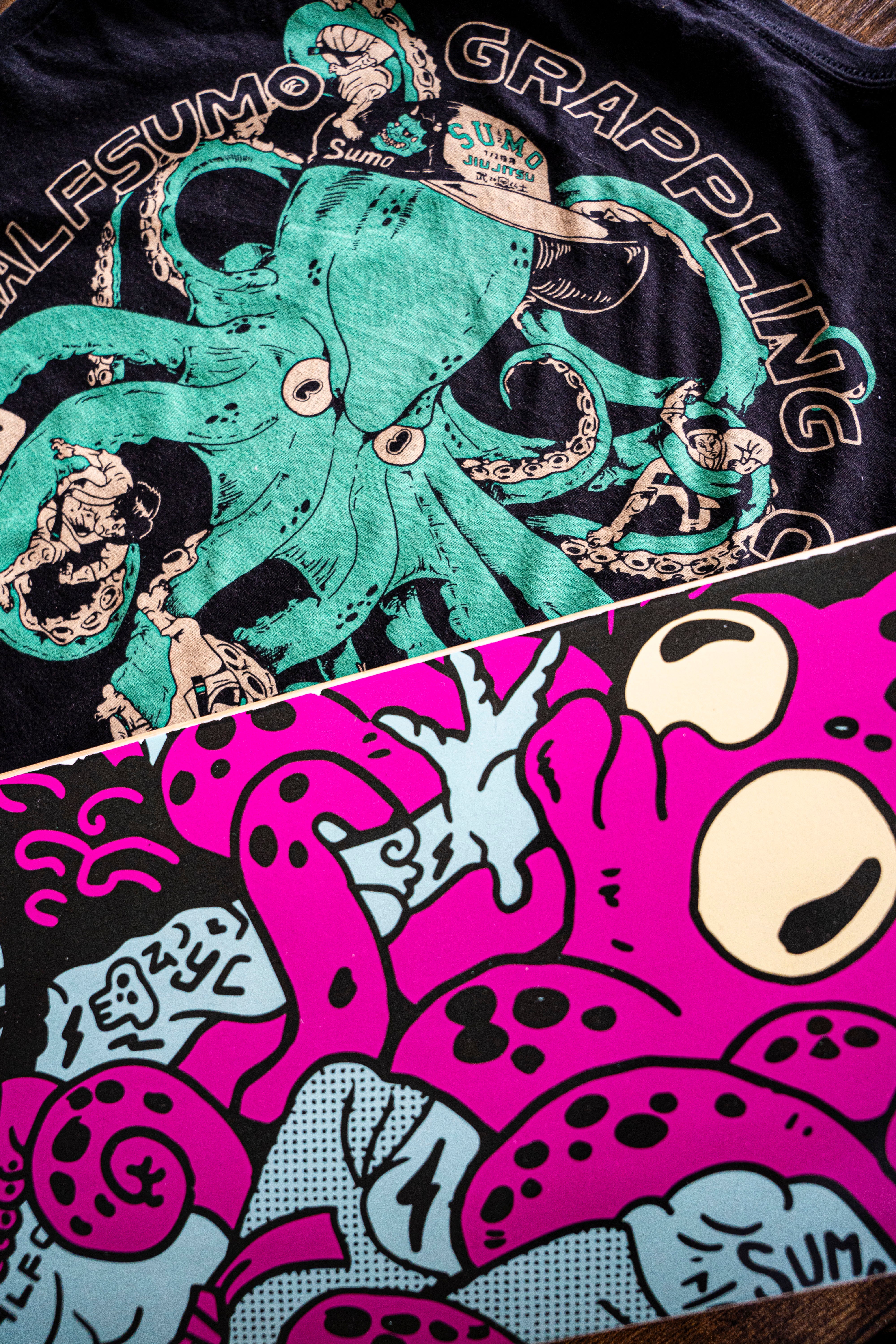 Kraken Skateboard Deck – Half Sumo Kraken Skateboard Deck – Half Sumo