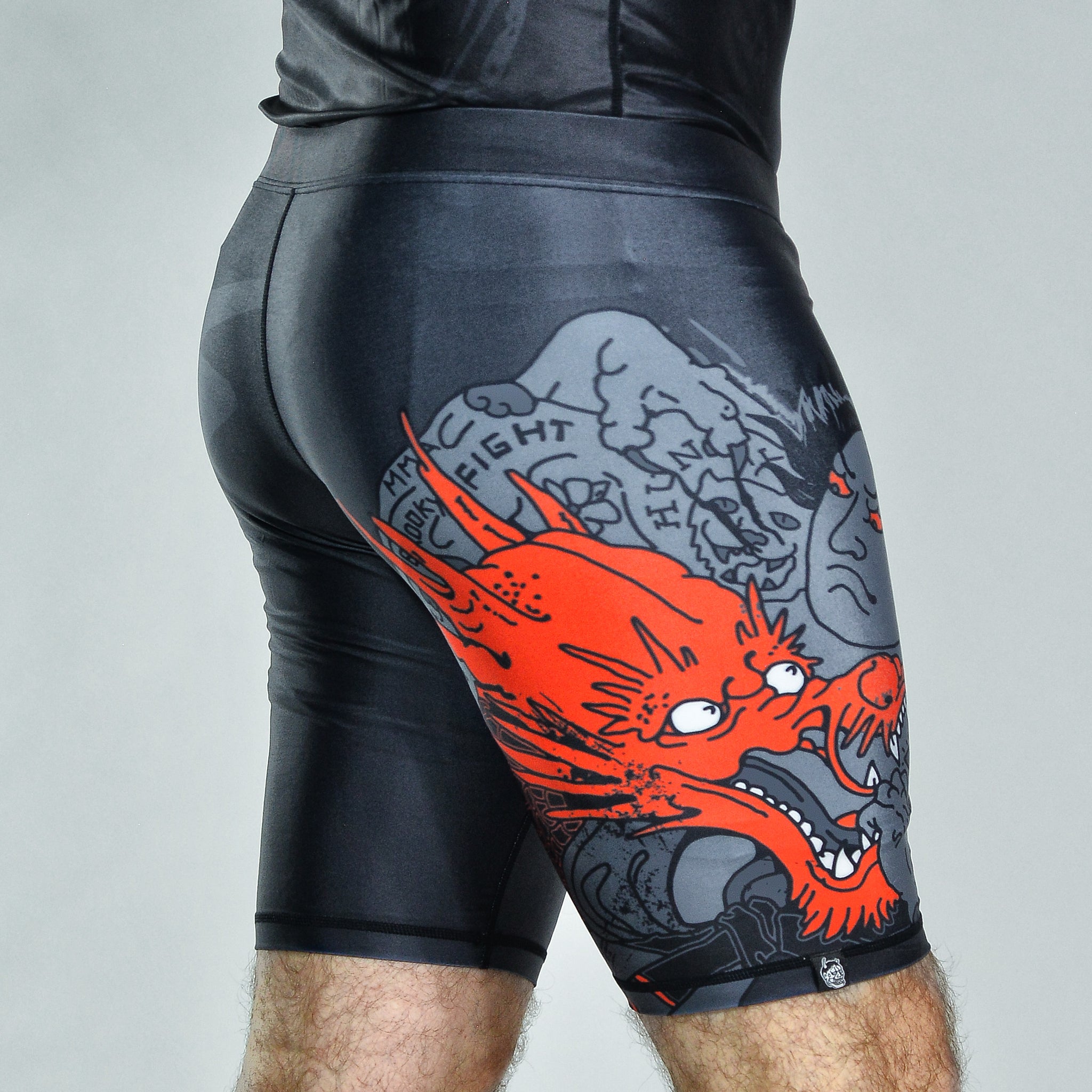 Red Dragon Compression Shorts