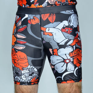 Sakura Compression Shorts