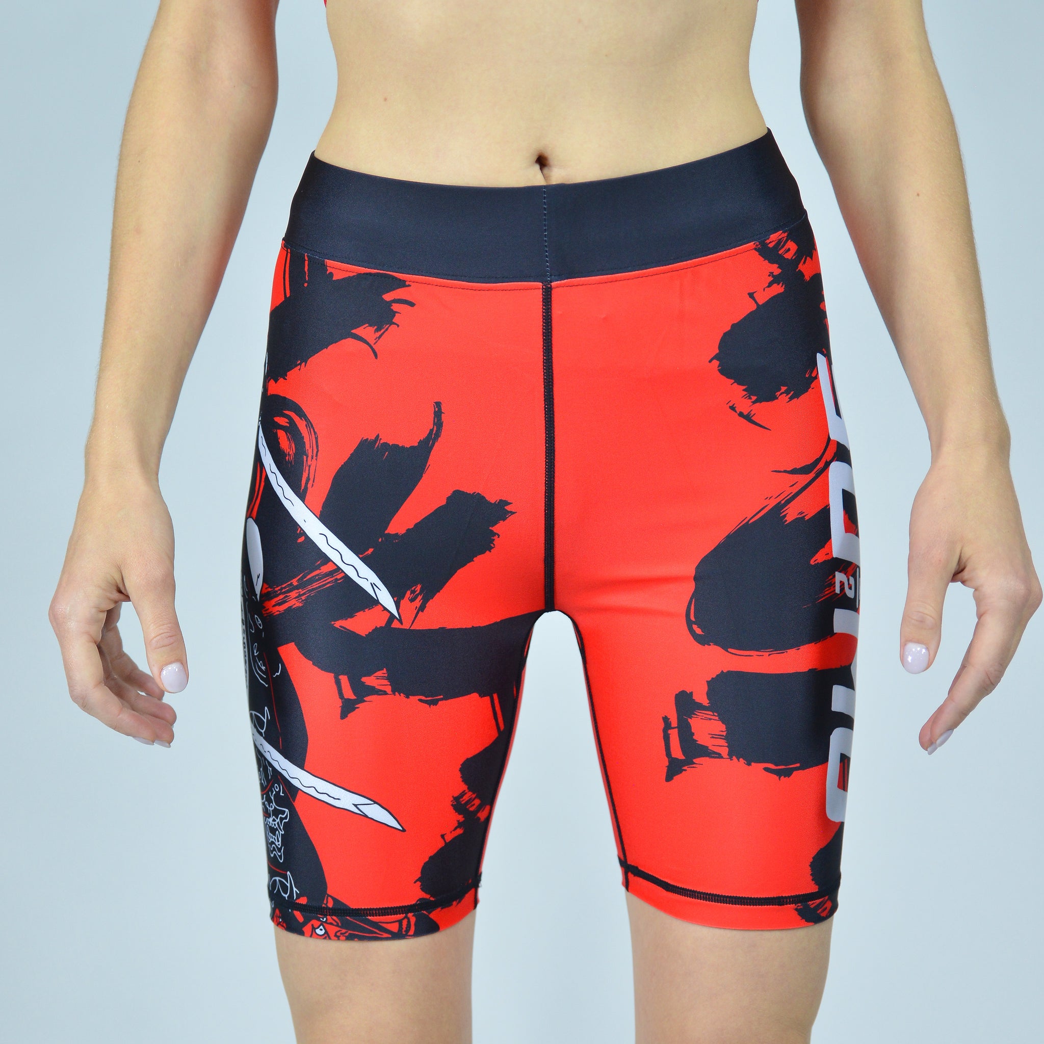 Onna Red Compression Shorts for Women