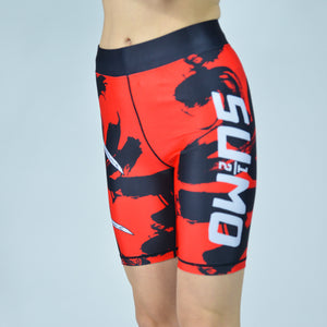 Onna Red Compression Shorts for Women