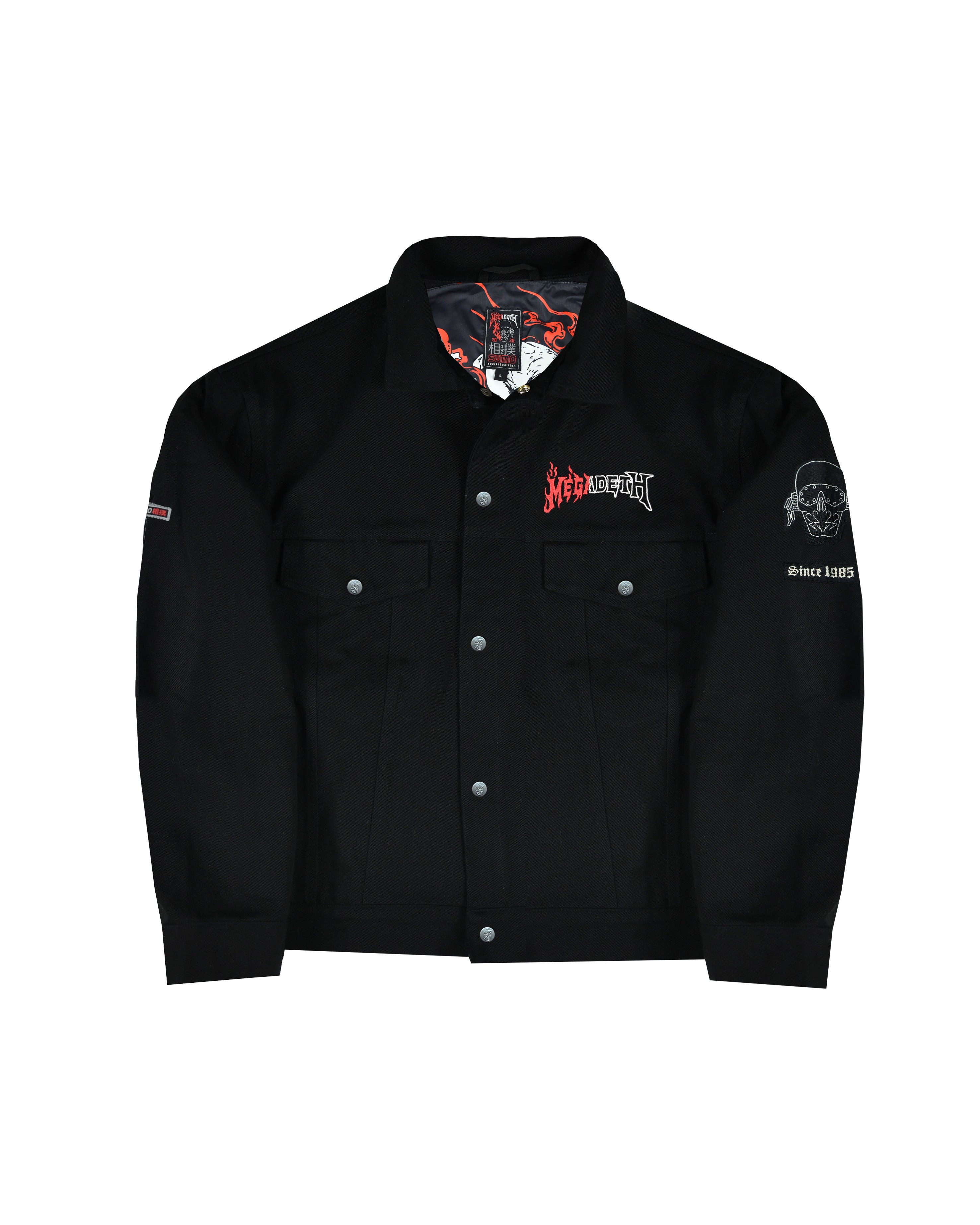 Megadeth Farewell Fire Denim Jacket