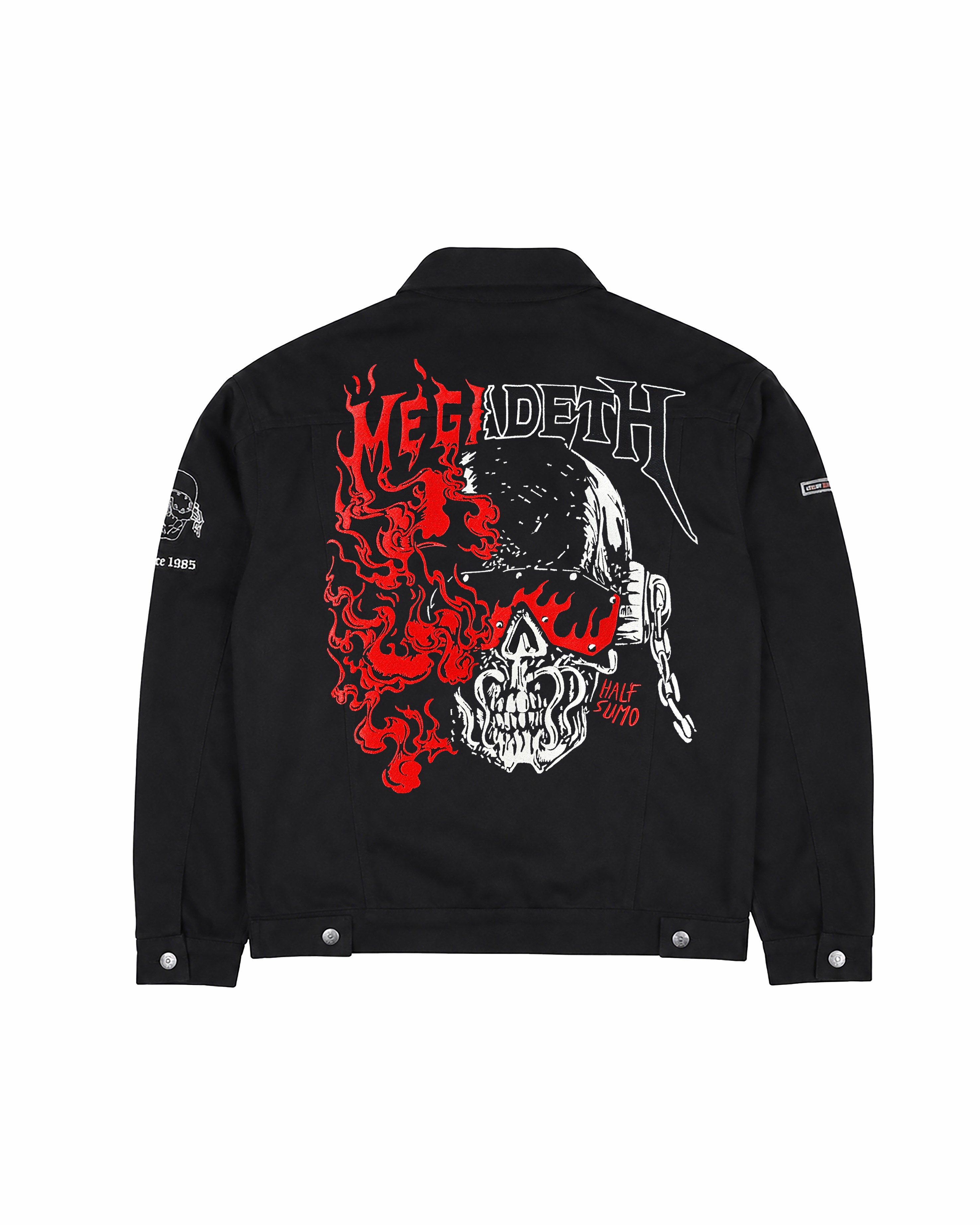 Megadeth Farewell Fire Denim Jacket