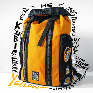 Kubi Pearl Weave Backpack Yellow