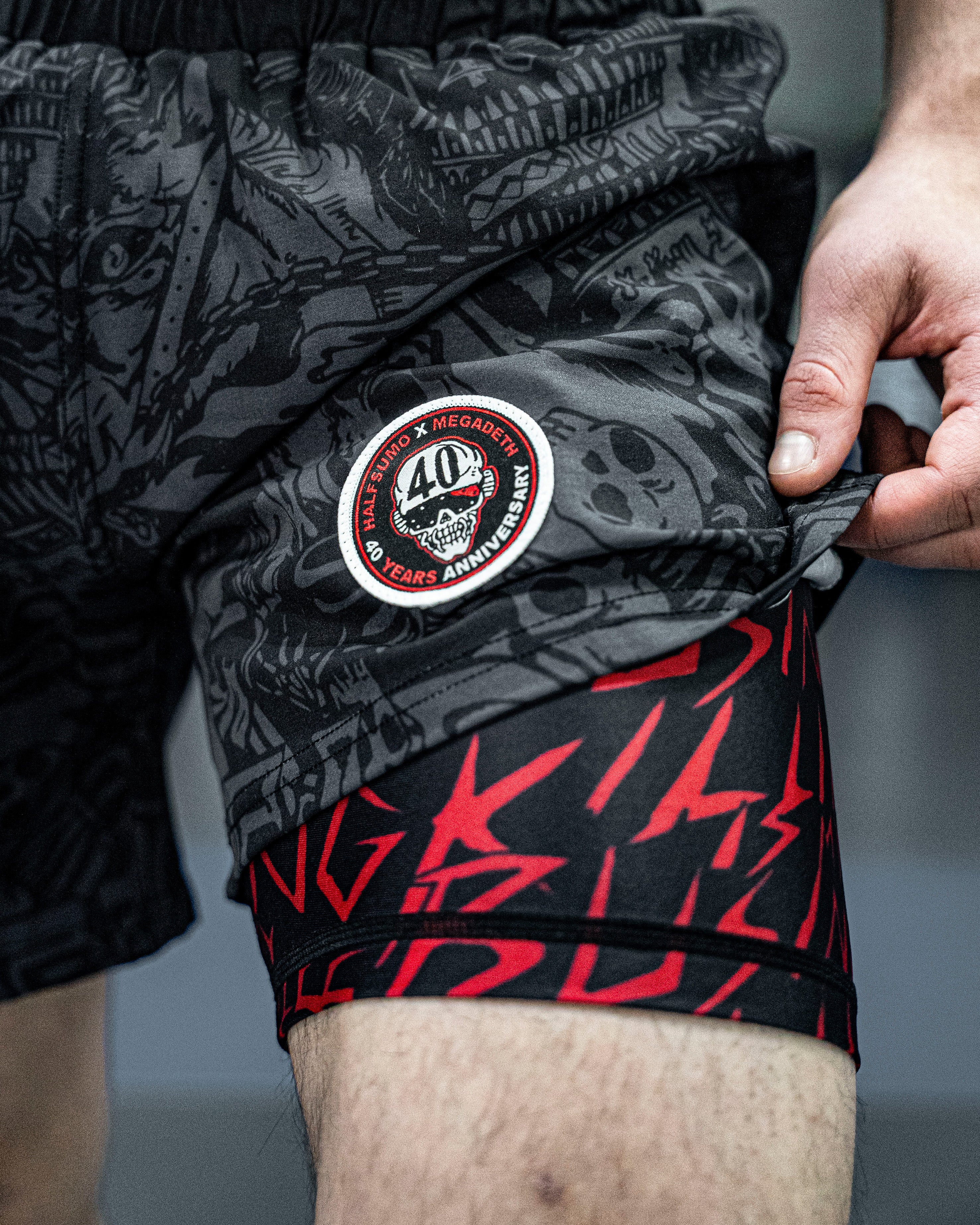 Megadeth Dual Layer Shorts