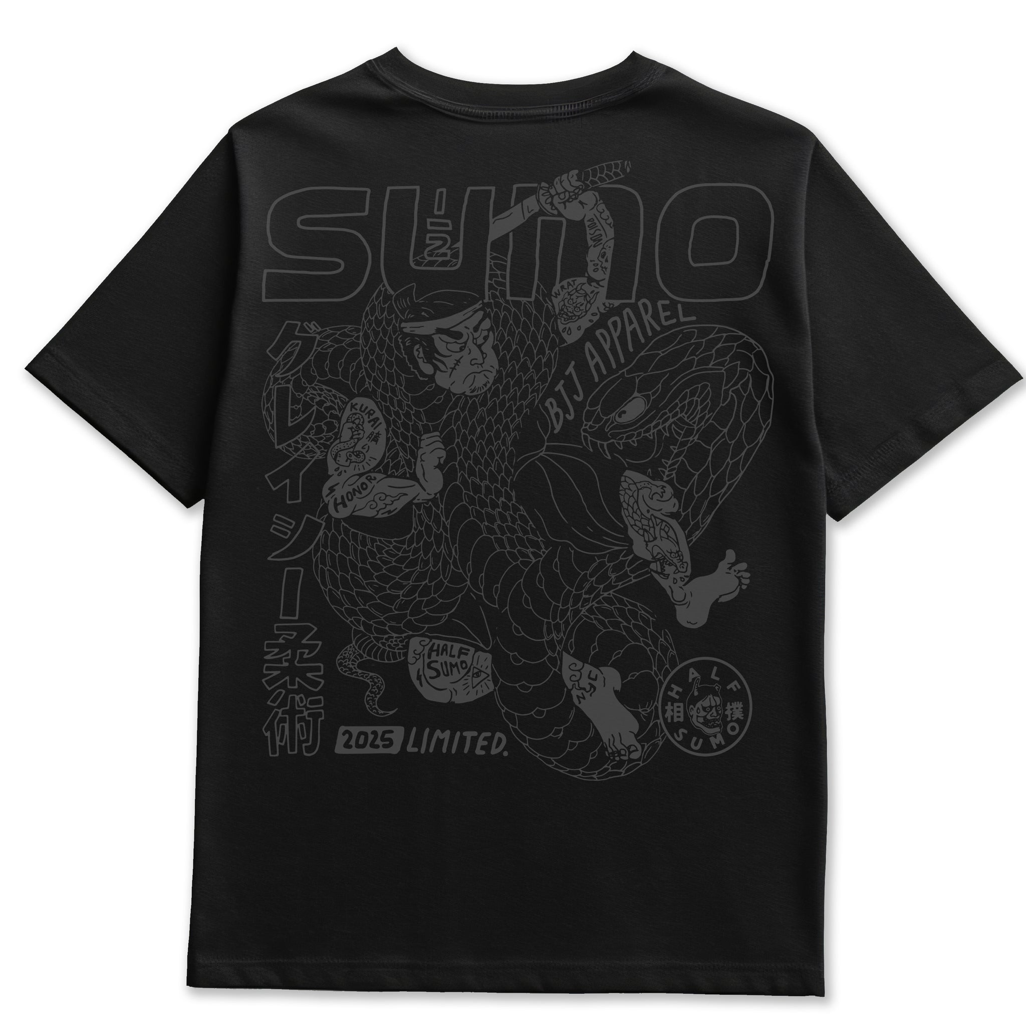 Black Mamba Heavyweight T-Shirt Black