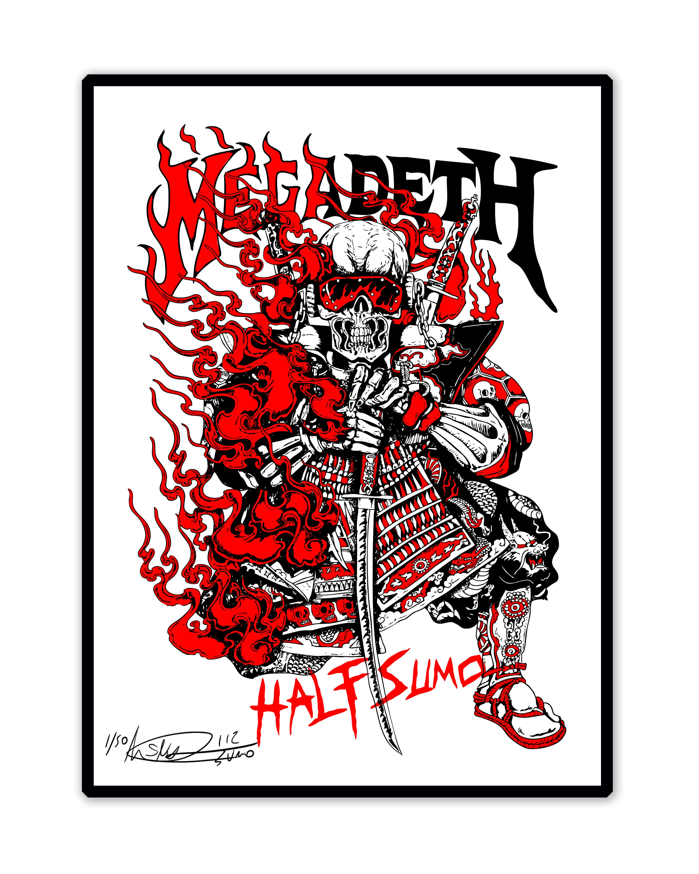 Megadeth Farewell Fire - Print