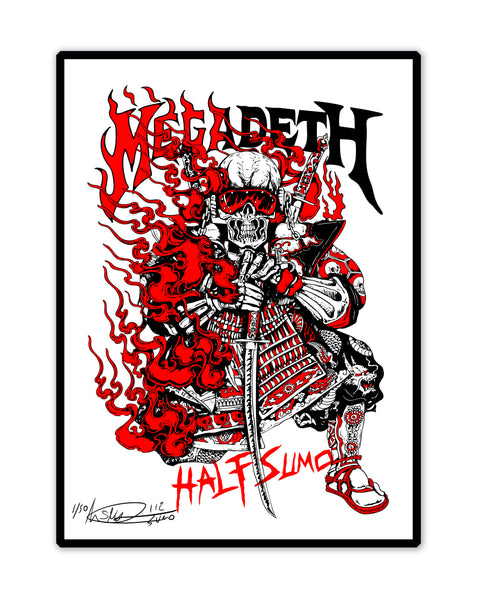 Megadeth Farewell Fire - Print