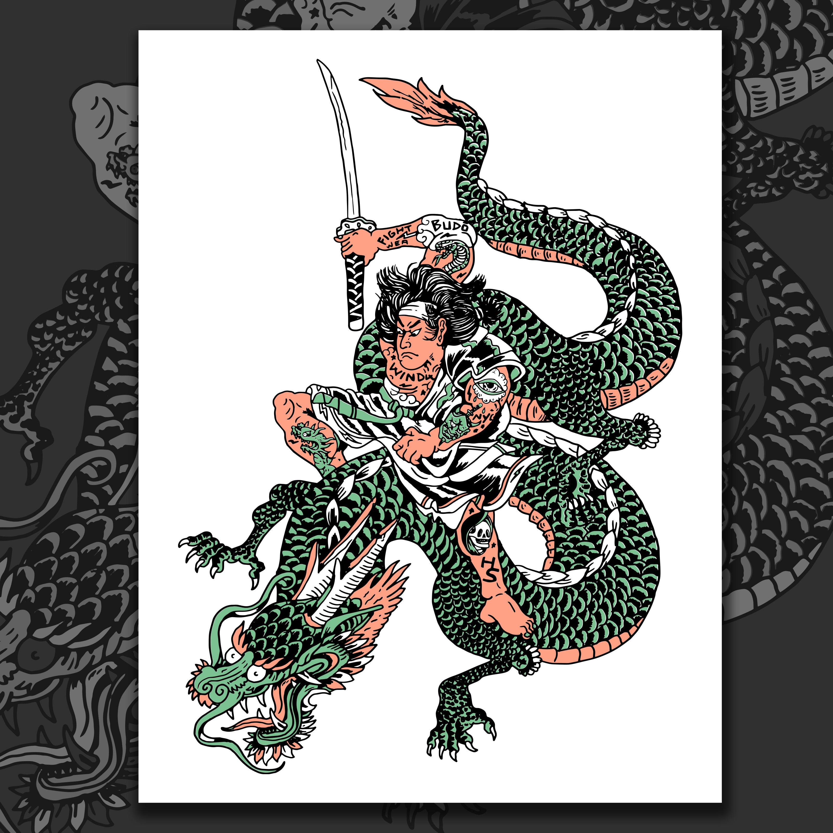 Year Of The Dragon - Large Premium Print