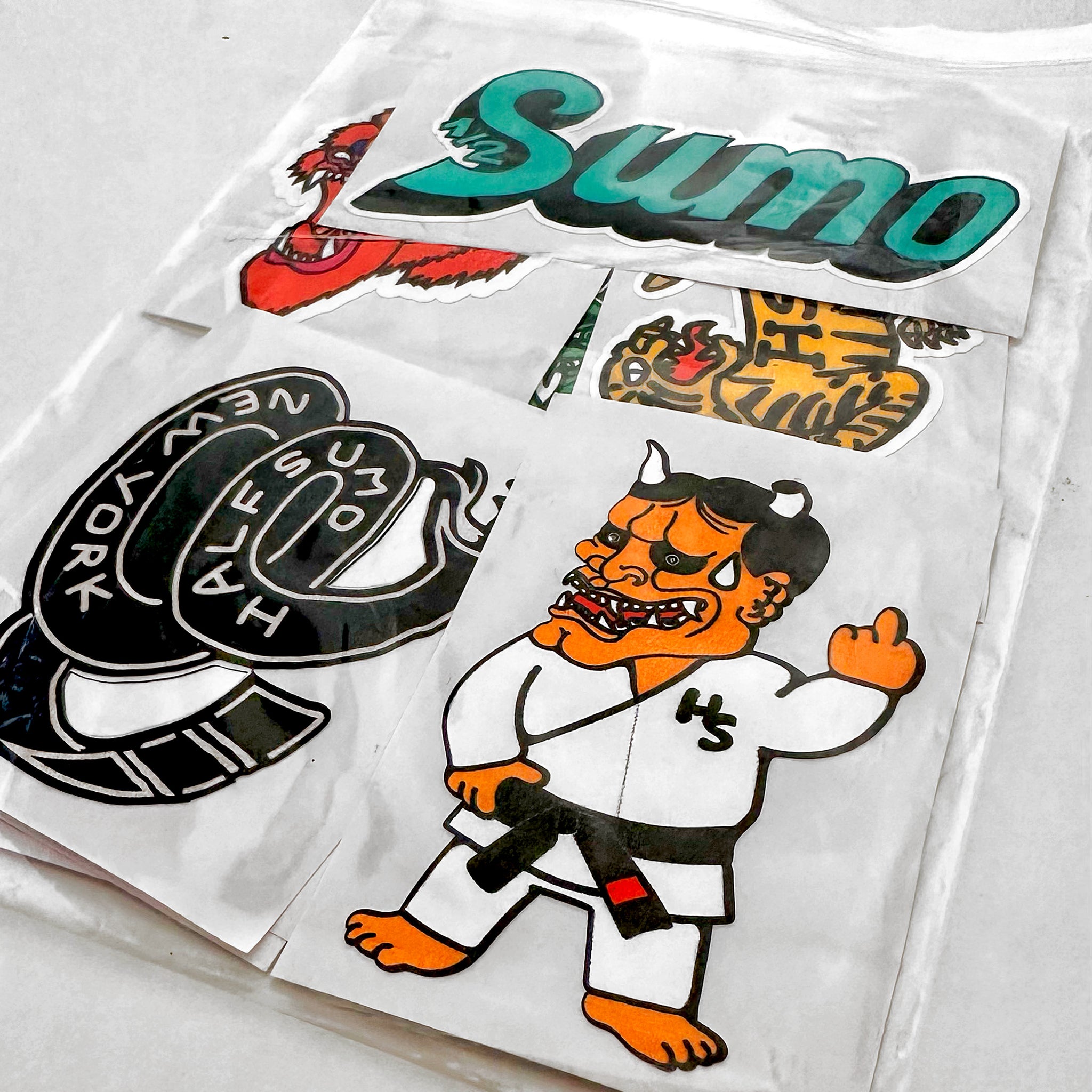Yellow Tiger Sticker Set